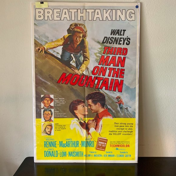 Disney's "Third Man On The Mountain" MoviePoster